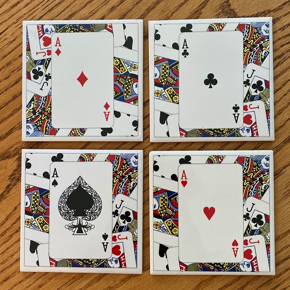 VTG 4 ACES Coaster Set